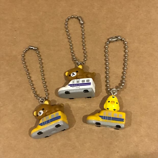 고전 리락쿠마 열차 키링
