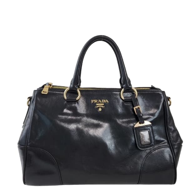 정품 프라다 블랙 토트백