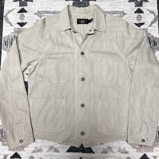 [M] RRL 니트 헤링본 트윌 자켓