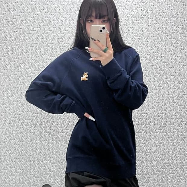 메종키츠네 빈티지 모던 캐주얼 칠랙스 폭스 맨투맨 XL C10652