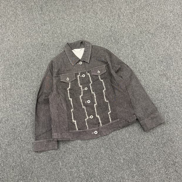 재패니즈 빈티지 흑청 데님자켓