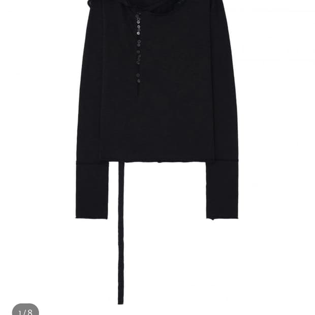 하르테올뎀 buttoned scarf sleeve bk 1사이즈