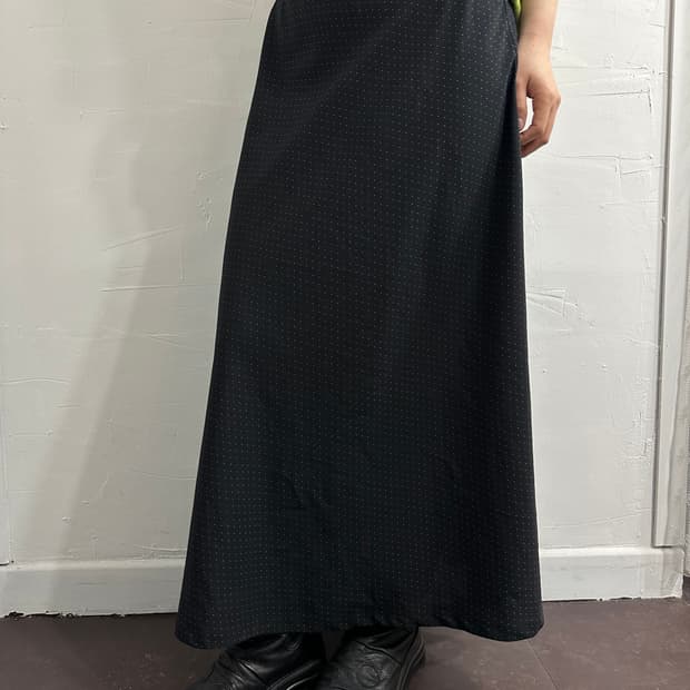 agnes b dot long skirt