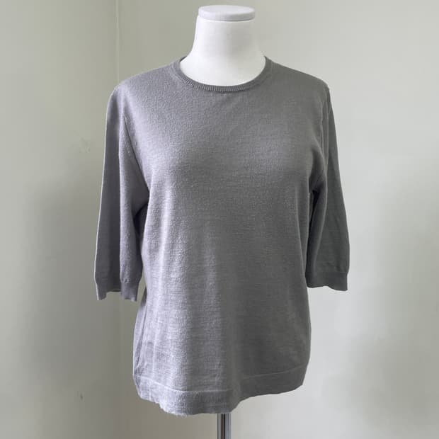 마가렛호웰 그레이 니트 반팔 