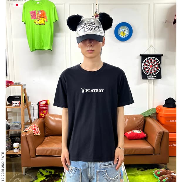 Playboy Vintage Embroidery Logo T-Shirt