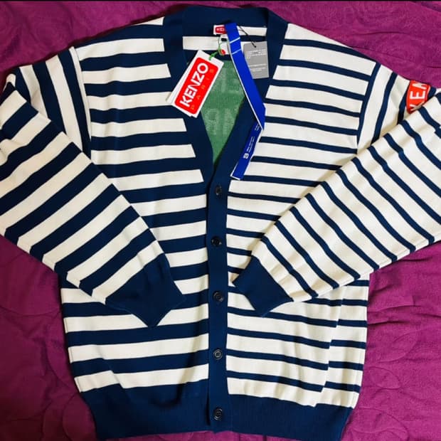 겐조 노티카 네이비스트라이프 가디건드립니다[미착용]