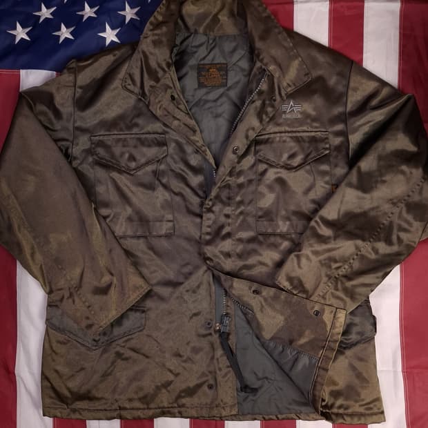 새제품 오리지날 미국제조 알파사 패딩 M-65 필드 야상
