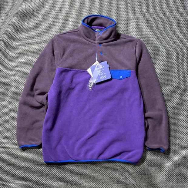 (새상품) 빈티지 아웃도어 플리스 스냅티