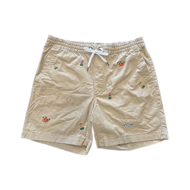 폴로 랄프로렌 알로하 자수 쇼츠 (33-34)