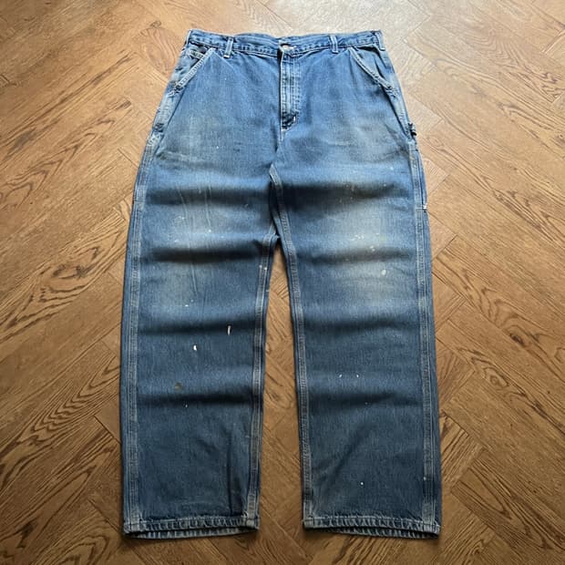 [38]칼하트 USA 빈티지 페인팅 키펜터 워크 데님 팬츠