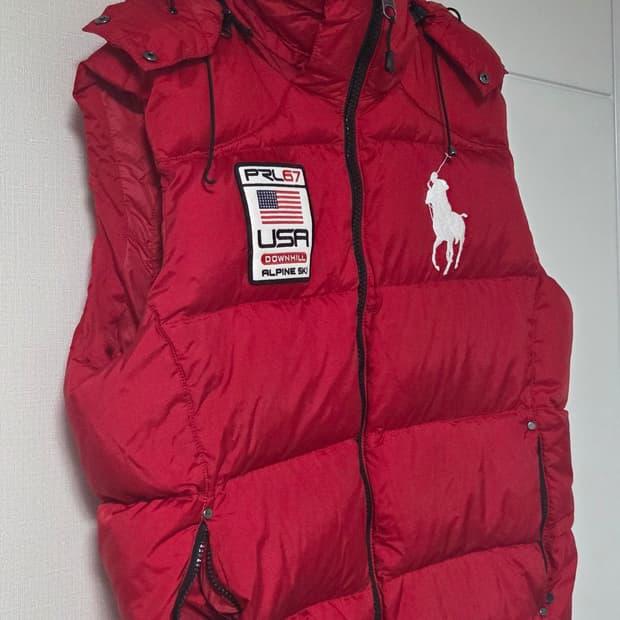 폴로 랄프 로렌 빅포니 패딩 조끼 USA alpine ski