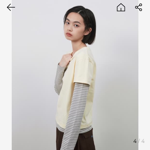 오헤시오 레이어드 스프라이트 슬리브 옐로우