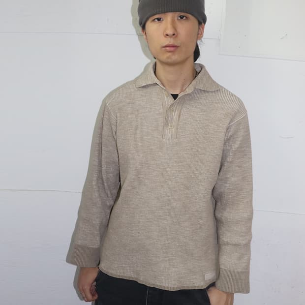 자크뮈스 리브드 카라 롱슬리브 탑