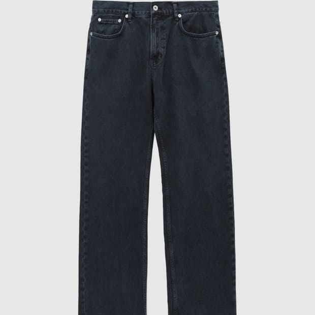 8DIVISION 세미 플레어핏 데님 워시드블랙