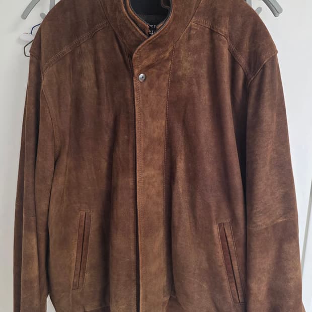 레미 레더 풀램스킨 스웨이드 더블카라 가죽자켓 42 110 2xl xxl