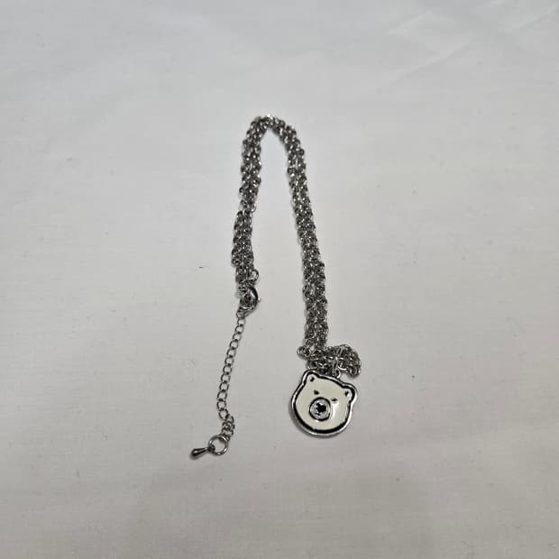 휴먼메이드 애니멀 네클리스 베어 화이트