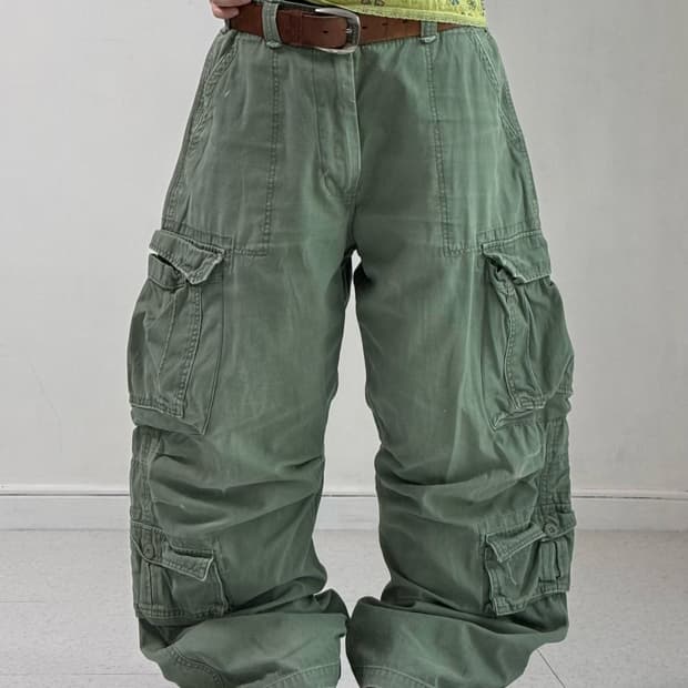 빈티지 멀티 포켓 카고팬츠