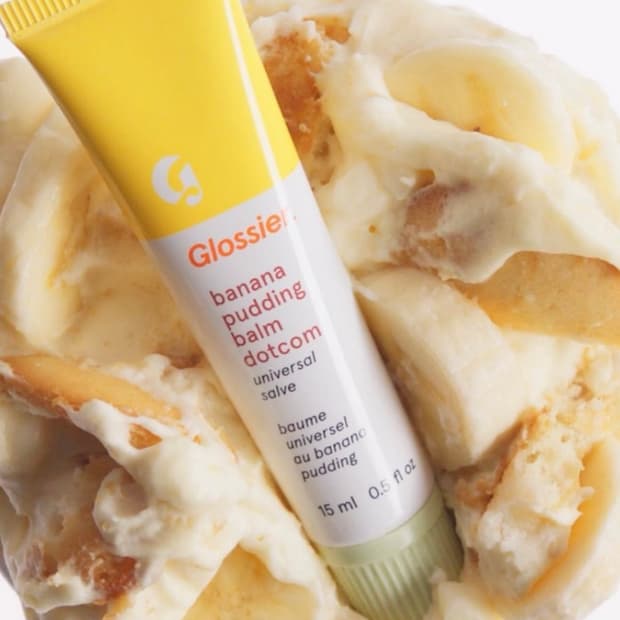 (미개봉 새상품) glossier 글로시에 닷컴 립밤 바나나푸딩