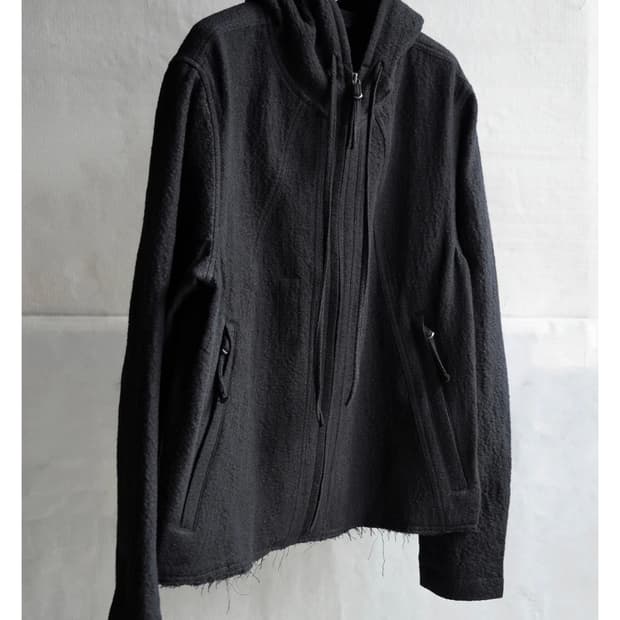 블랙멀 블랙 후디드 울 자켓 L 라지