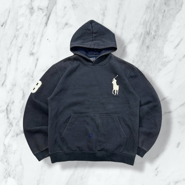 폴로 랄프로렌 빅포니 네이비 후드티