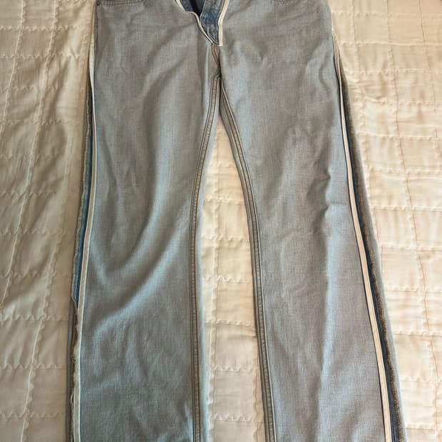 Helmut lang 사이드라인 연청