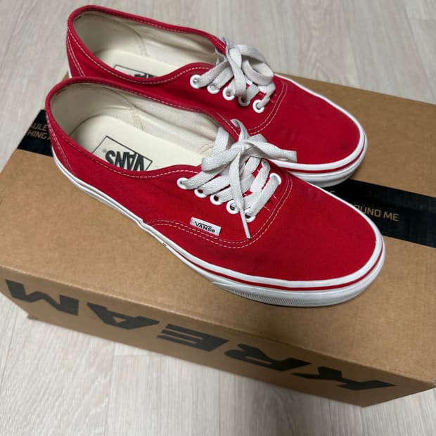 반스 어센틱 레드 260