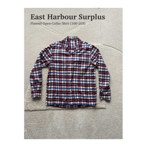 East Harbour Surplus 체크 플란넬 셔츠 (100-103)