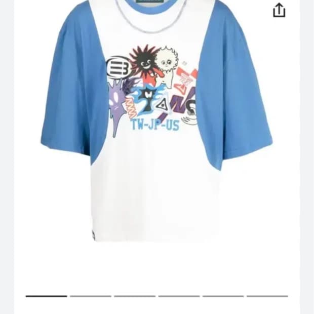 NAMESAKE 마요 패널 그래픽 프린트 티셔츠