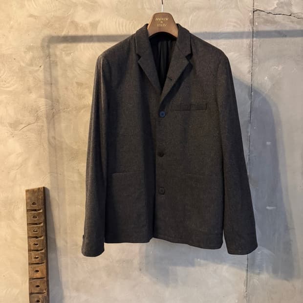 COS 코스 플란넬 자켓 슬림100