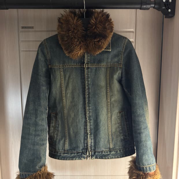 OZOC 오조크 퍼 데님 자켓