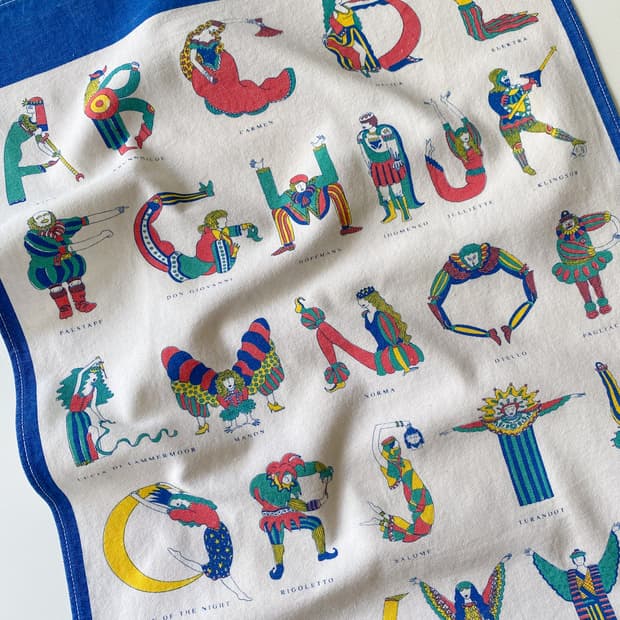 유럽 빈티지 패브릭 (Alphabet)