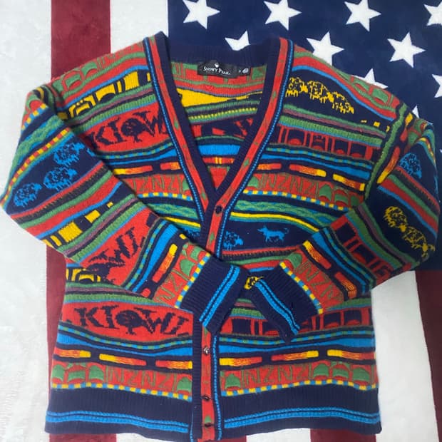 snowy peak wool 가디건