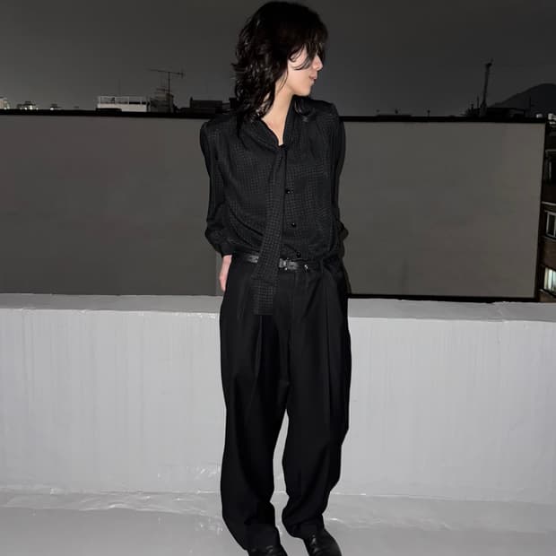 Givenchy hi formal scarf shirt