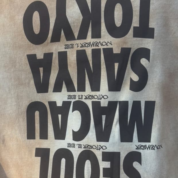 택포)스캇 머천 MD 서울 SEOUL 투어 티셔츠 XL