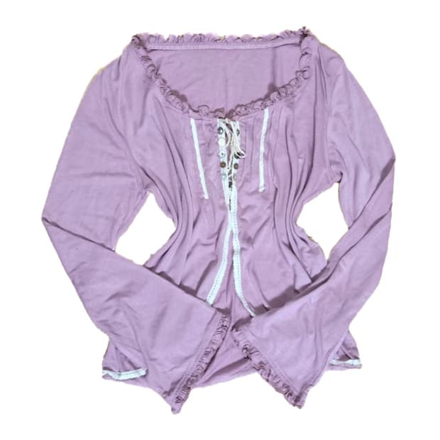 빈티지 가디건 라벤더 크로쉐 레이스 바선생 모리걸하구미히피니혼진오리엔탈