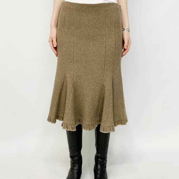 랄프 로렌 울 스커트