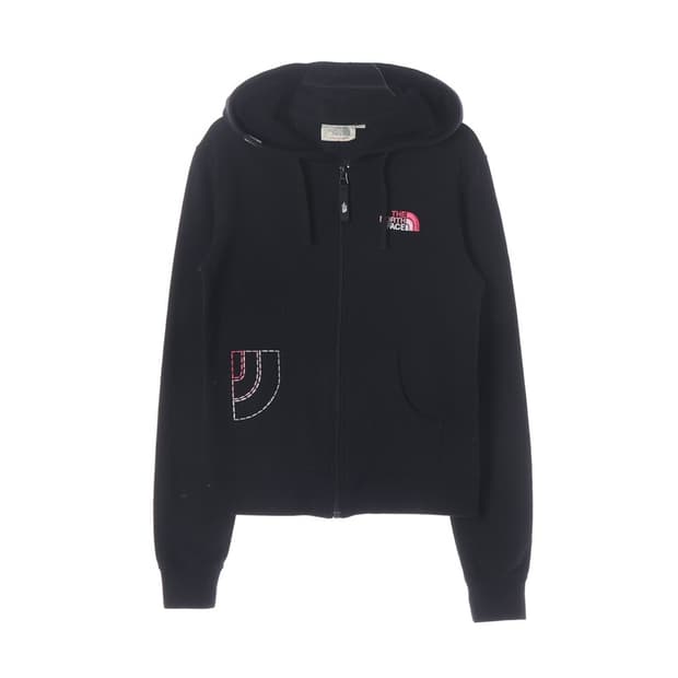 노스페이스 핑크 자수 로고 후드 집업 S