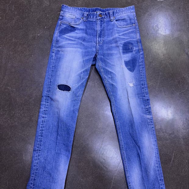 시리즈 힙스터 빈티지 워싱 데미지 청바지 데님팬츠 82(32)