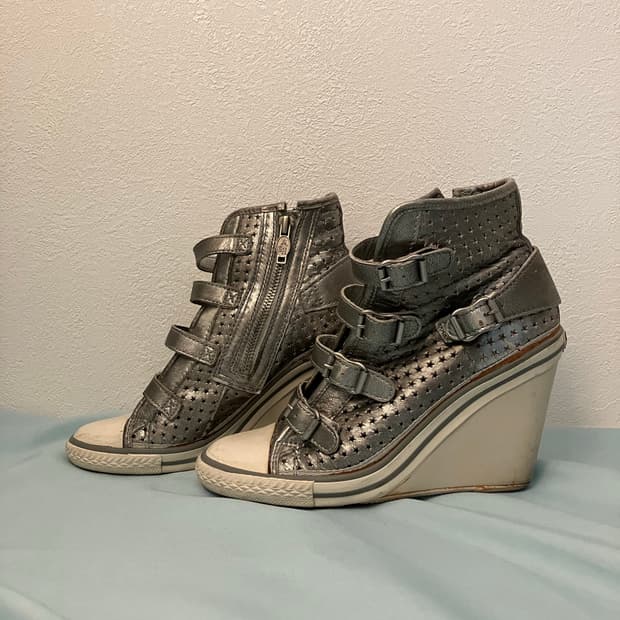 Ash 아쉬 텔마 웨지힐 스니커즈 하이탑 y2k 오네갸루