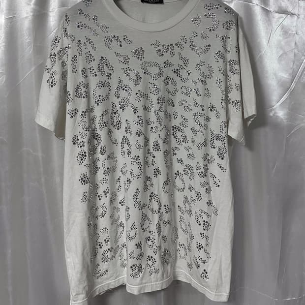 발망 AW09 레오파드 크리스탈 티셔츠