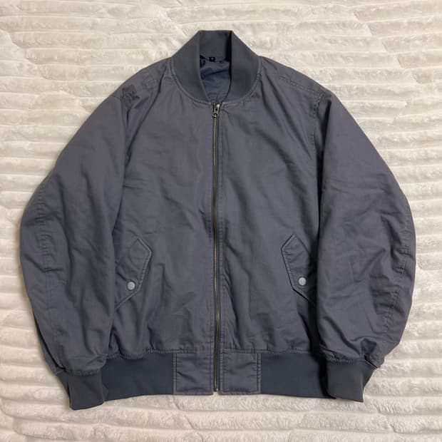 무인양품 케이폭 혼방 안솜 블루종