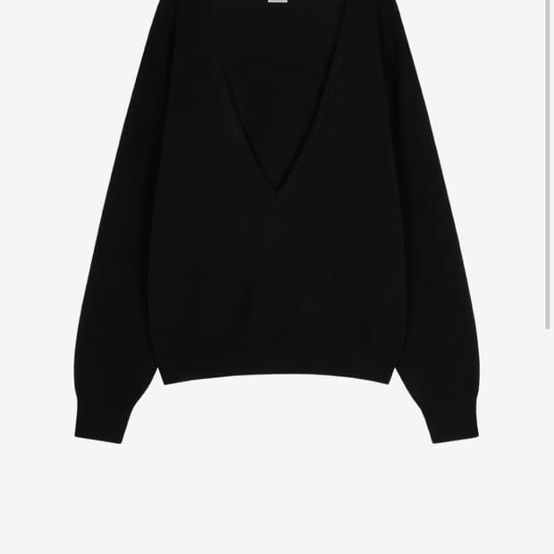 새상품) Repos deep v neck full over knit