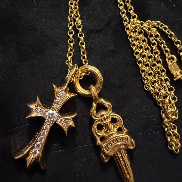 크롬하츠 22k 타이니팻,5대거,롤체인