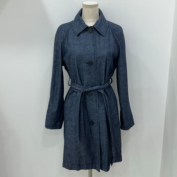 zooc 주모 데님 트렌치코트