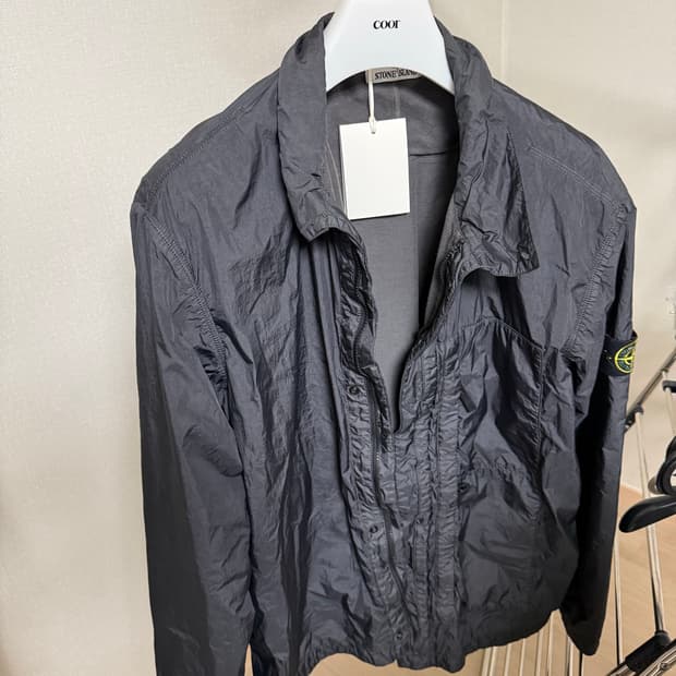 스톤아일랜드 크링클랩스 ny 자켓 블랙