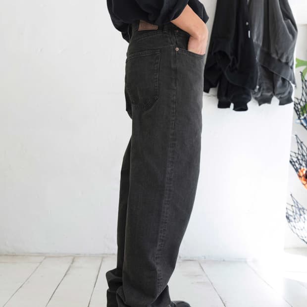 Charcoal 5P denim Straight