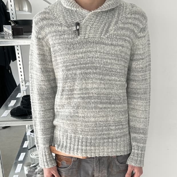 halb 숄카라 더플 니트