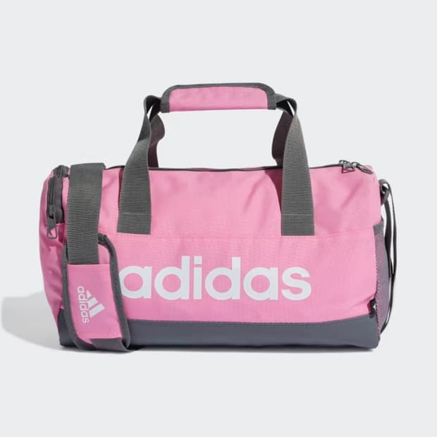 아디다스 에센셜 리니어 더플백 보부상백 핑크 라지