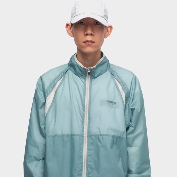 로어즈 Color Block Jacket- Light Blue 바람막이