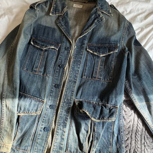 빈티지 오버사이즈 데님자켓